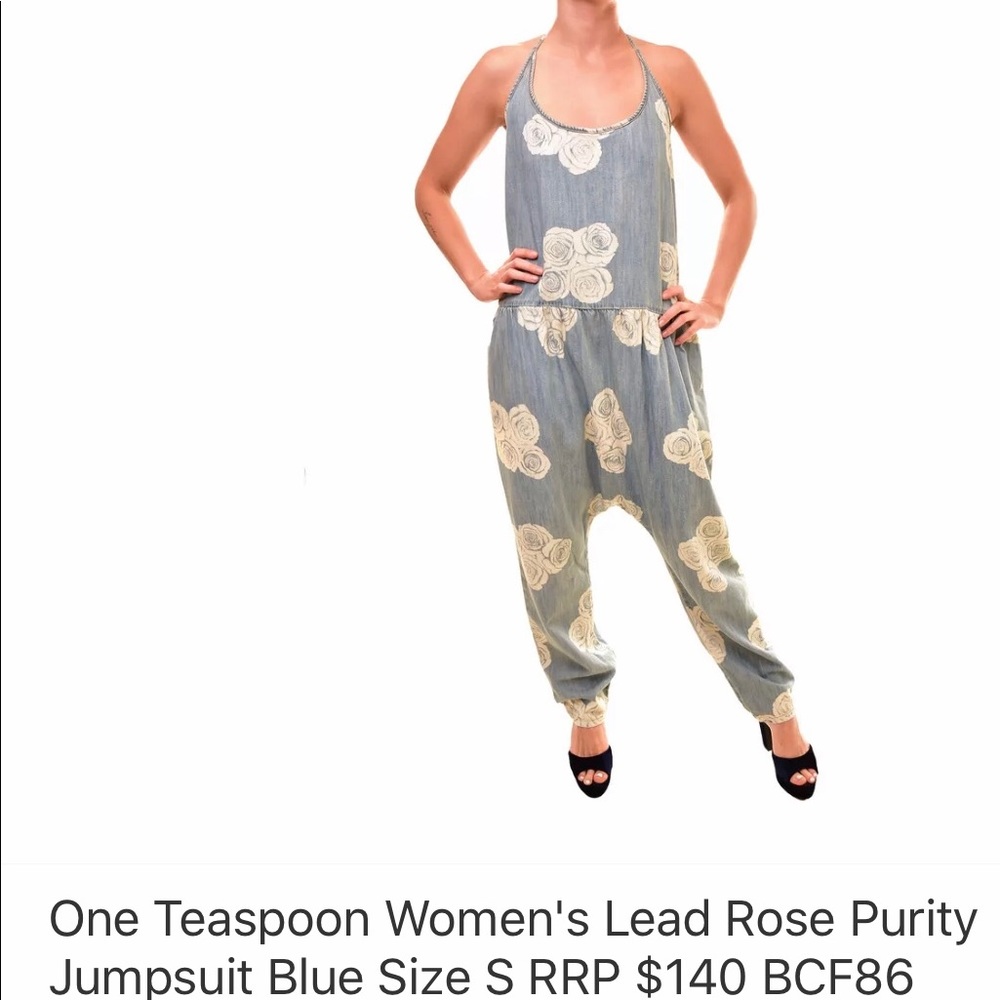 One Teaspoon Lead Rose Purity Jumpsuit s